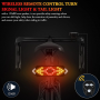 Wireless Remote Control Turn Signal Warning Lamp Bike Taillight