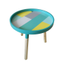 Wooden Coffe table 40cm - green