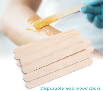 Wooden stick for hair removal