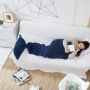 Wool knitted Mermaid tail 80*180 - dark blue