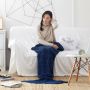 Wool knitted Mermaid tail 80*180 - dark blue