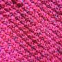Wool knitted Mermaid tail 80*180 - dark pink