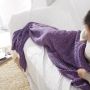 Wool knitted Mermaid tail 80*180 - dark velvet