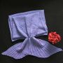 Wool knitted Mermaid tail 80*180 - fiolet