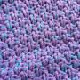 Wool knitted Mermaid tail 80*180 - fiolet