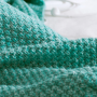 Wool knitted Mermaid tail 80*180 - green