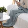 Wool knitted Mermaid tail 80*180 - light blue