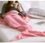 Wool knitted Mermaid tail 80*180 - light pink