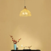 Woven rattan pendant light-D60cm-Natural color(Without bulb)