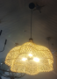 Woven rattan pendant light-D60cm-Natural color(Without bulb)