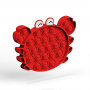 Zabawka sensoryczna PopIt antystresowa w kształcie Kraba