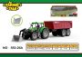 Zestaw farmerski - Zabawka traktor z przyczepką i pługiem