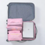 Zestaw organizerów podróżnych do walizki i szafy (6szt) - różowy
